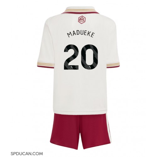 Dječji Nogometni Dres Arsenal Noni Madueke #20 Rezervni 2025-26 Kratak Rukav (+ Kratke hlače)